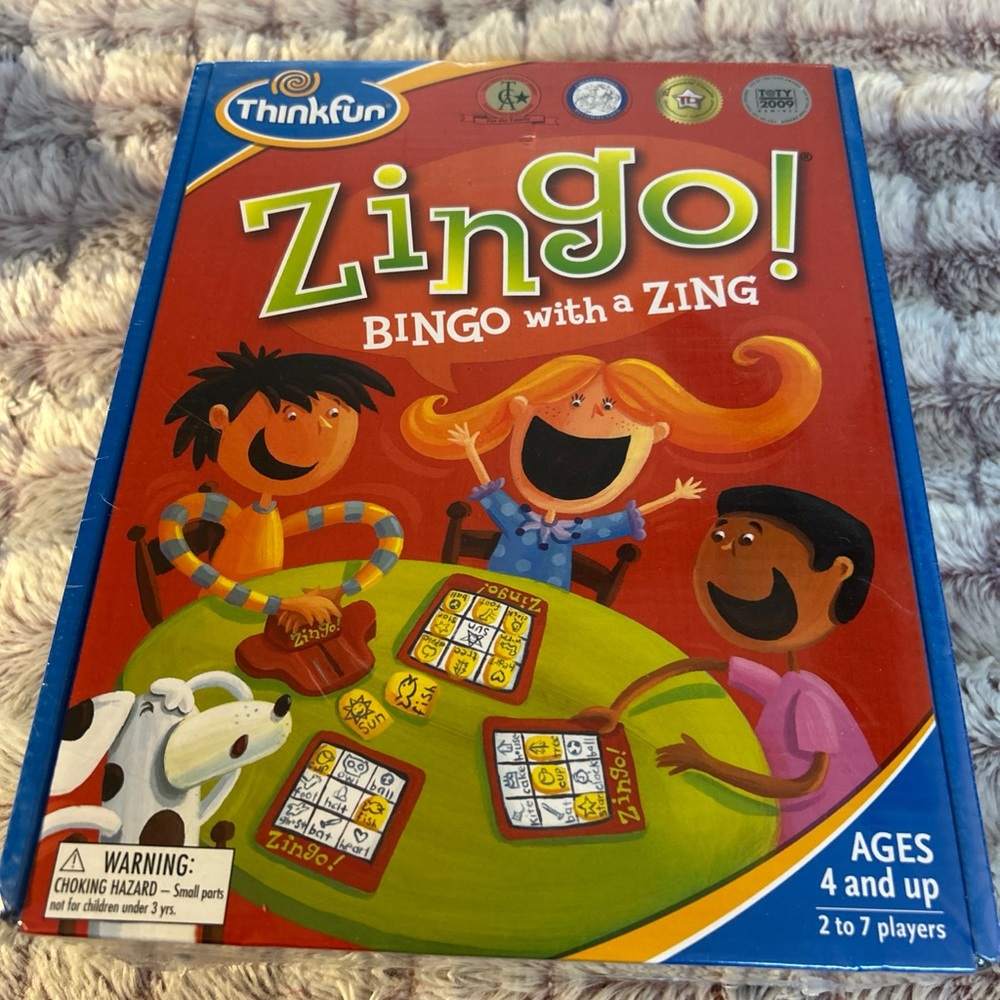 Think! Zingo! Bingo Game - Red and Blue
